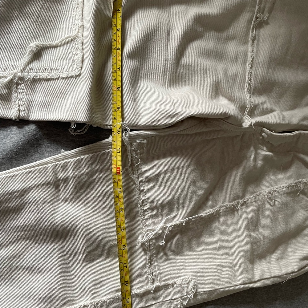 Acne Studios Cream Patchwork Pants - Picture 4 of 6